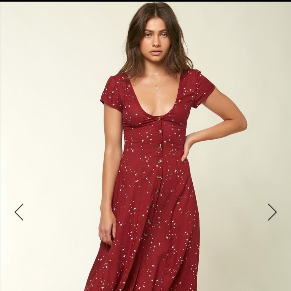 O'Neill Rina printed midi dress (S)